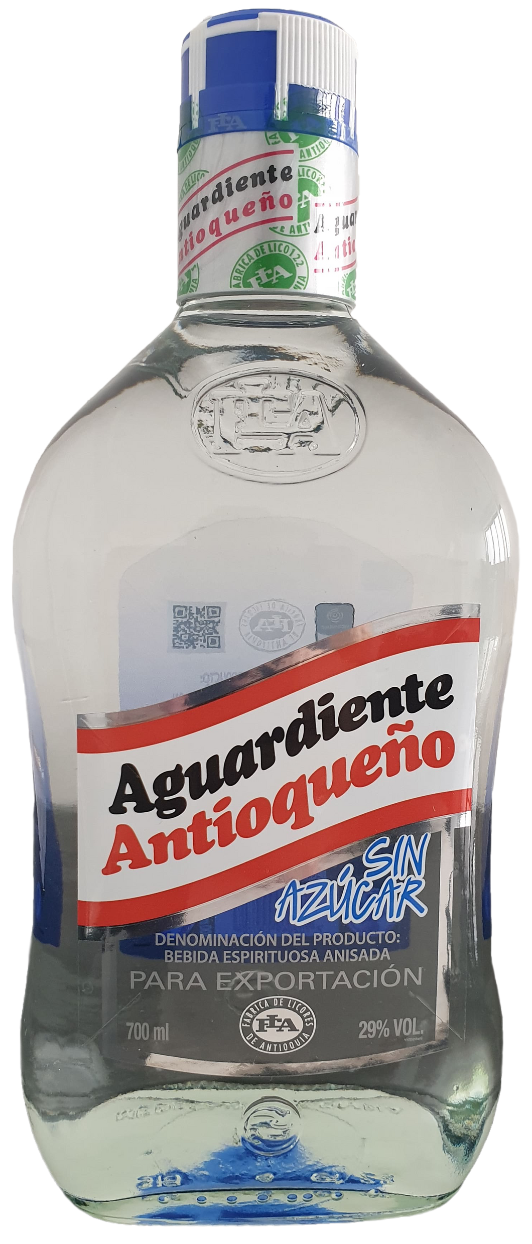 Aguardiente ANTIOQUEÑO Blue 29º 700 ml. Sugar-free