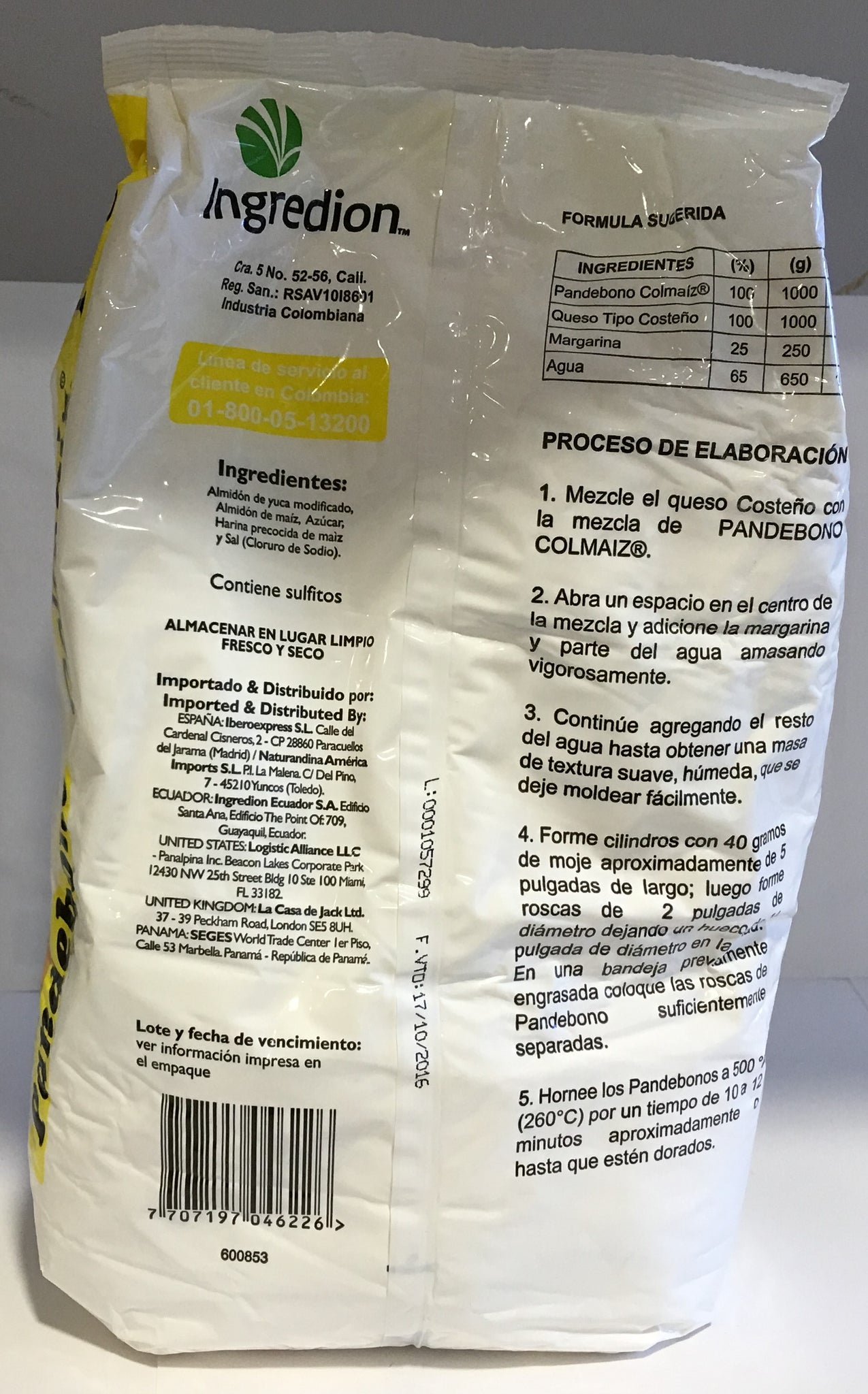 Harina para Pandebono COLMAIZ x 1 kg. CEH International
