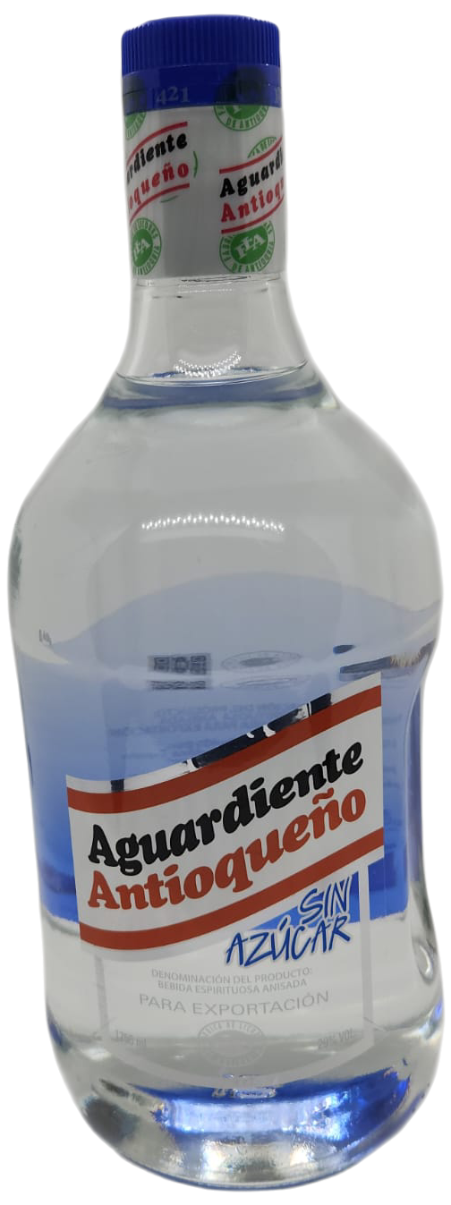 Aguardiente ANTIOQUEÑO Blue 29º 700 ml. Sugar-free